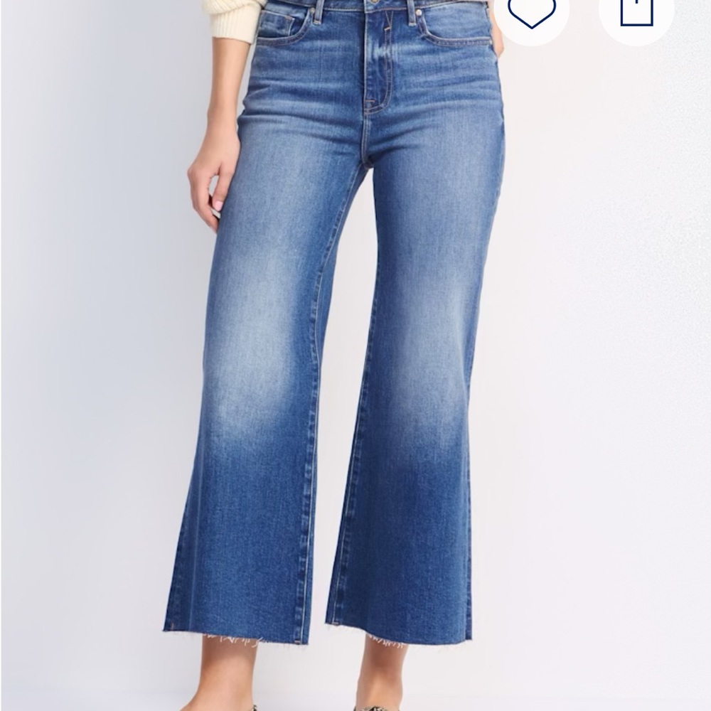 Vigoss Medium Blue Wide-Leg Flare Jeans